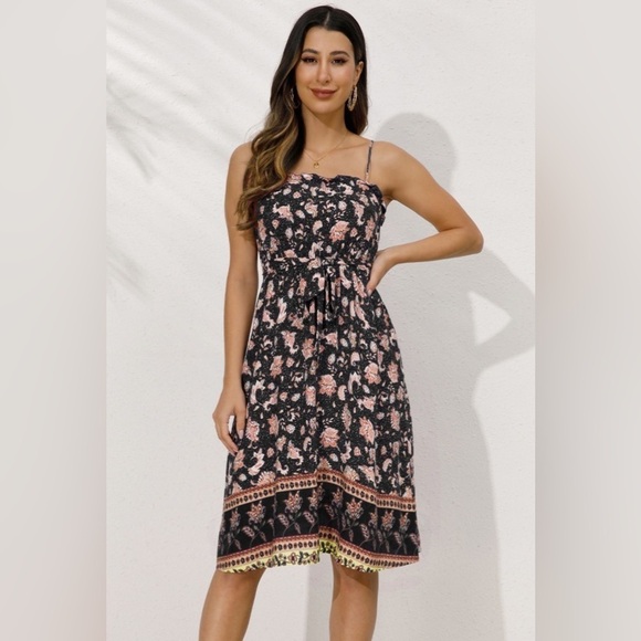 Catch The Moment Bohemian Floral Dress - Picture 1 of 5